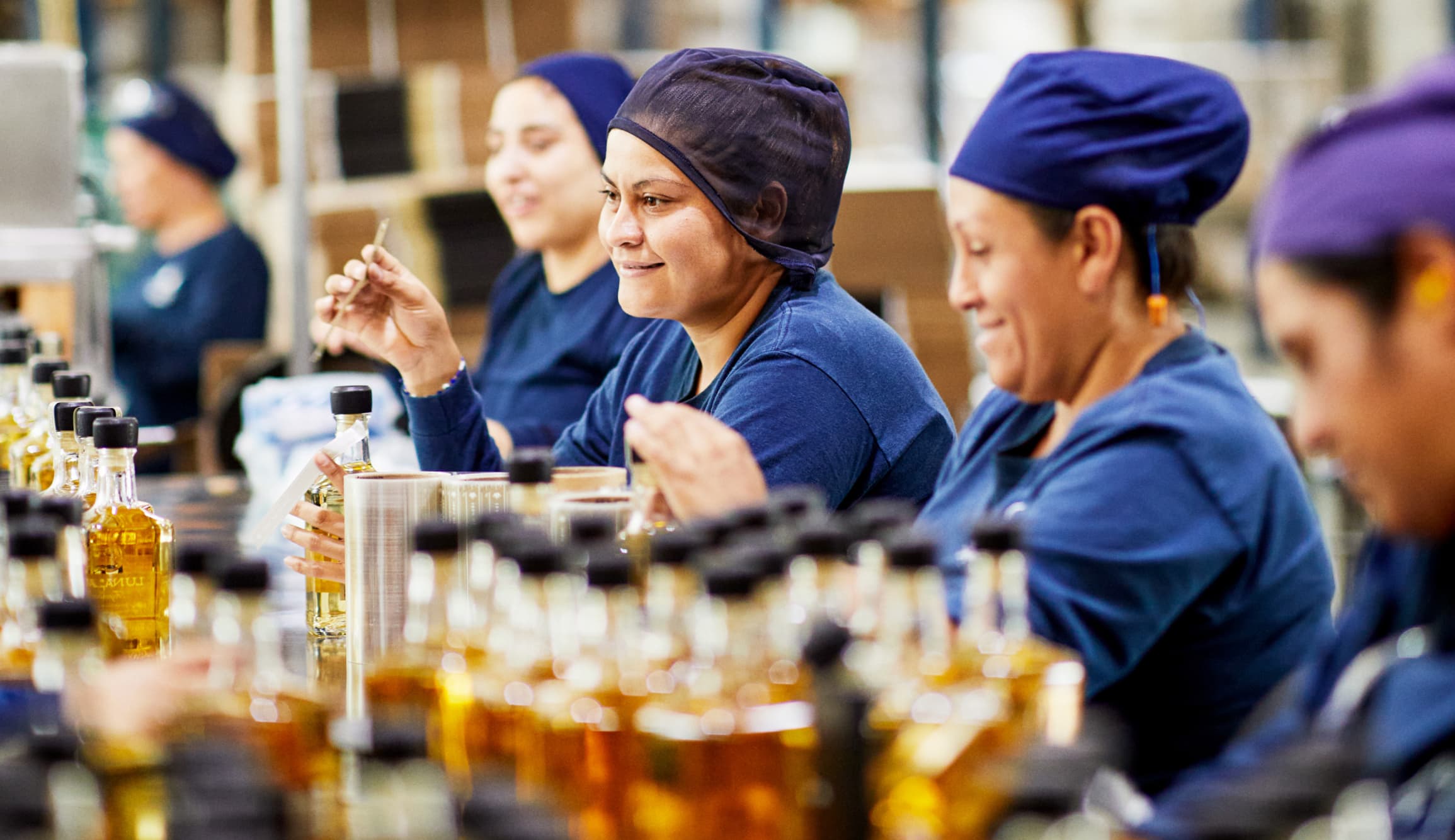 Tequila process image as background